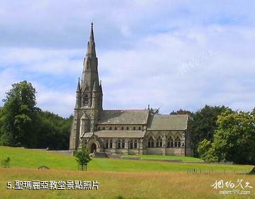 英國斯塔德利公園和噴泉修道院-聖瑪麗亞教堂照片