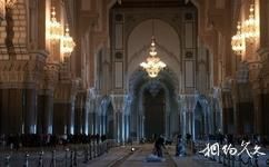 摩洛哥哈桑二世清真寺旅游攻略之水晶吊灯