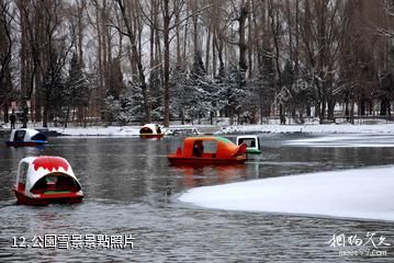 武威海藏寺-公園雪景照片
