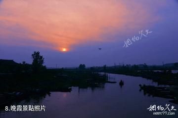湖北龍感湖國家級自然保護區-晚霞照片