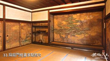 日本醍醐寺-隔扇門繪畫照片