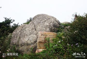 蓝田王顺山国家森林公园-球形风化照片