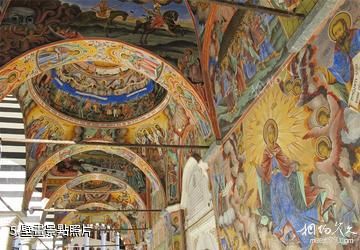 保加利亞里拉修道院-壁畫照片