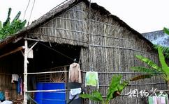 越南美拖镇旅游攻略之海底椰茎干编织的住所