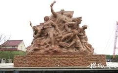 上海金山衛抗戰遺址紀念園旅遊攻略之金山衛保衛戰抗戰群雕