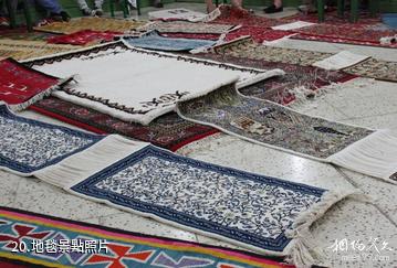 突尼西亞凱魯萬市-地毯照片