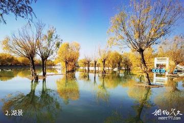 酒泉生态文化博览园-湖景照片