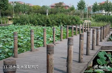 天津海河故道公園遊樂園-沽水花洲照片