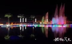 阿勒泰富蕴滨河旅游攻略之音乐喷泉