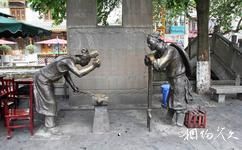 都江堰楊柳河步行街旅遊攻略之雕塑
