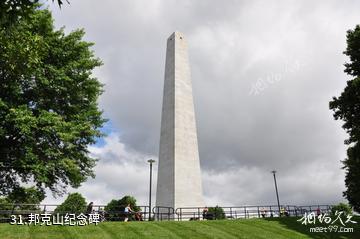 美国波士顿自由之路-邦克山纪念碑照片