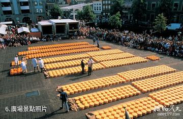 荷蘭阿克馬乳酪市場-廣場照片