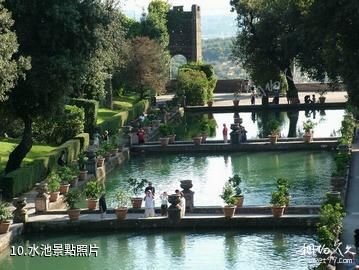 義大利埃斯特莊園-水池照片