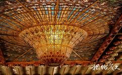 巴塞羅那加泰羅尼亞音樂宮旅遊攻略之彩色玻璃