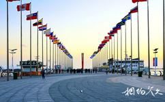 青岛国际帆船中心旅游攻略之旗阵广场