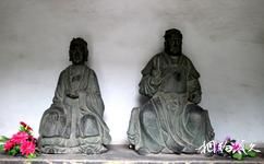 开封朱仙镇旅游攻略之岳飞夫妇青铜鎏金像