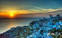 希臘愛琴海聖托里尼旅遊攻略之日落