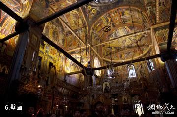 希腊迈泰奥拉修道院-壁画照片