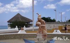 墨西哥科苏梅尔岛旅游攻略之广场雕塑