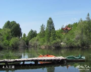 博州青歌礼民族度假村-人工湖照片