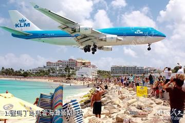 聖馬丁島馬霍海灘照片