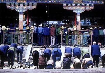 西藏拉薩清真寺-清真教徒照片
