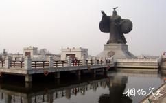 西安漢城湖旅遊攻略之漢武大帝銅像
