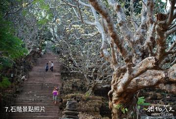 寮國占巴塞瓦普廟-石階照片