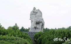 池州齐山旅游攻略之汉白玉岳飞雕像