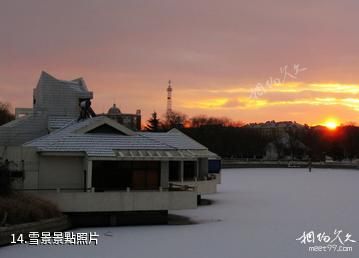 青島平度現河公園-雪景照片