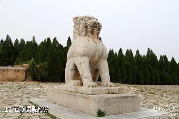 陝西蒲城唐睿宗橋陵-石獅照片
