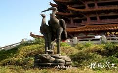 武漢黃鶴樓公園旅遊攻略之黃鶴歸來銅雕