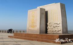 天津港东疆建设开发纪念公园旅游攻略之北大防波堤工程纪念碑