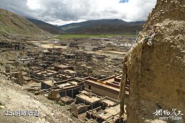 西藏萨迦寺-俯瞰萨迦照片