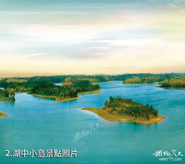 海口南麗湖風景區-湖中小島照片