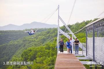 銅川金鎖關石林景區-懸崖鞦韆照片