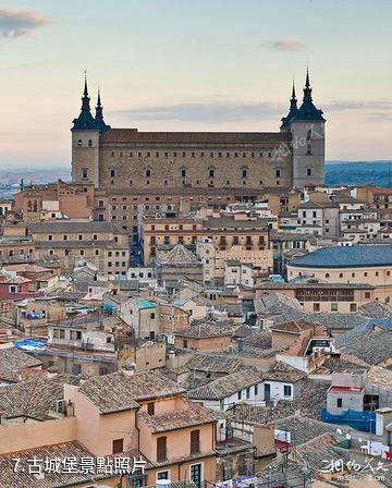 西班牙托萊多古城-古城堡照片