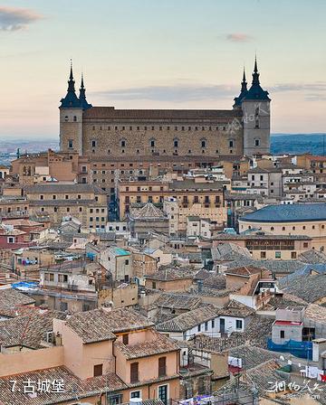 西班牙托莱多古城-古城堡照片
