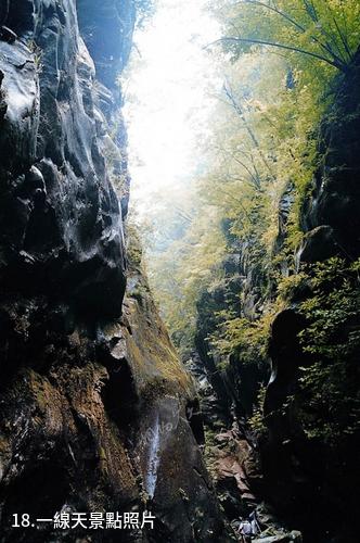 陝西黑河國家森林公園-一線天照片