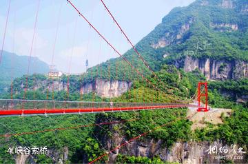 襄阳保康九路寨生态旅游区-峡谷索桥照片