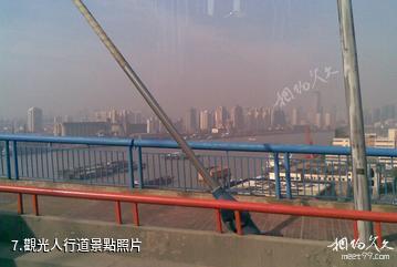 上海楊浦大橋-觀光人行道照片