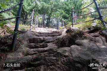 哈尔滨铧子山森林公园-石头台阶照片