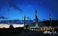 巴基斯坦伊斯蘭堡市旅遊攻略之夜幕下的清真寺