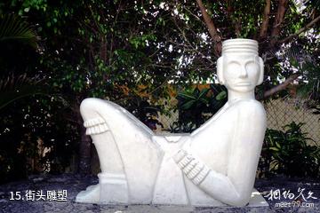墨西哥科苏梅尔岛-街头雕塑照片
