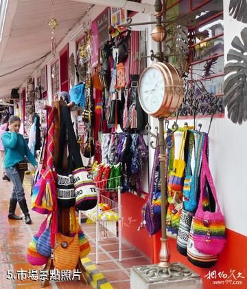 哥倫比亞薩倫托小鎮-市場照片