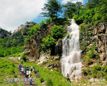 吉林仙景颱風景名勝區-七星瀑布照片