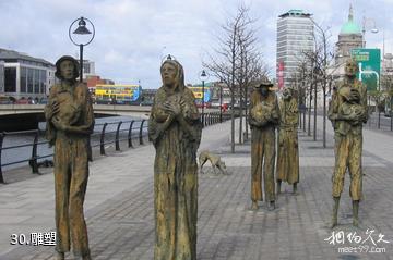 爱尔兰都柏林市-雕塑照片
