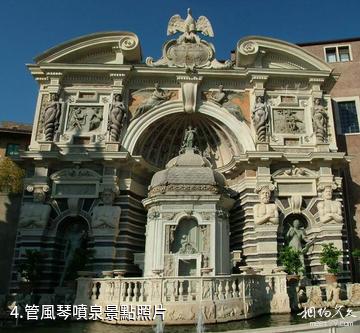 義大利埃斯特莊園-管風琴噴泉照片
