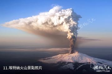 義大利卡塔尼亞市-埃特納火山照片