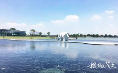 上海月湖雕塑公园旅游攻略之水上舞台